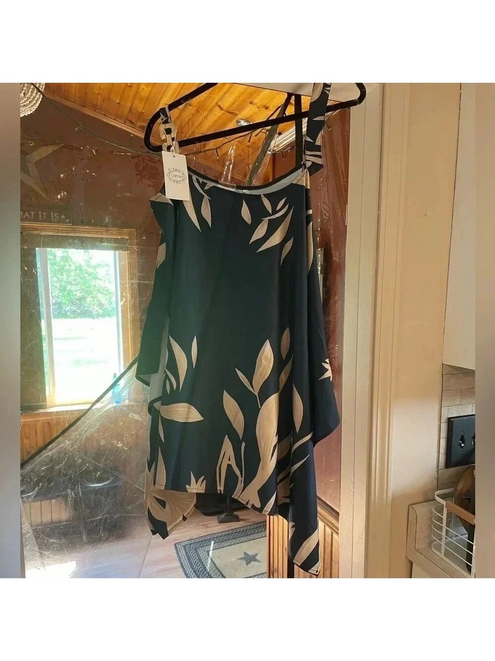 Camisa, Short Sleeve Batwing Casual Loose Dolman Blouse, Sz 2XL, NWT - Picture 3 of 5
